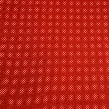 Baumwolldruck Goldglitzerpunkte Ø 1mm auf Rot